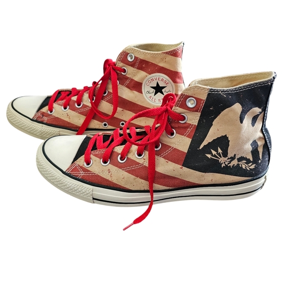 Converse Shoes - Converse Chuck Taylor All Star Patriotic Vintage Flag Unisex High Top